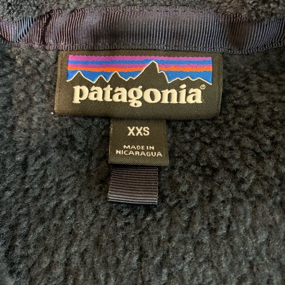 Patagonia Women’s Re-Tool Snap T Fleece Pullover in Navy size XXS - Picture 4 of 4